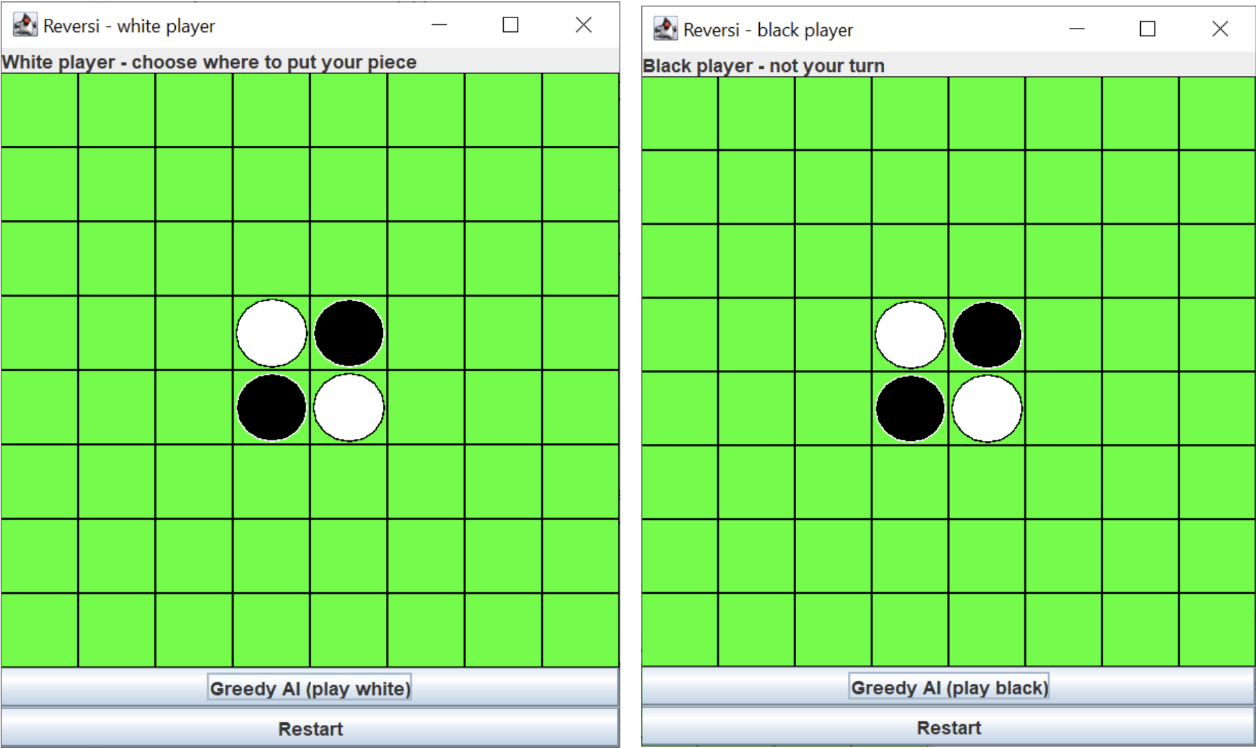 Screenshot of Game board